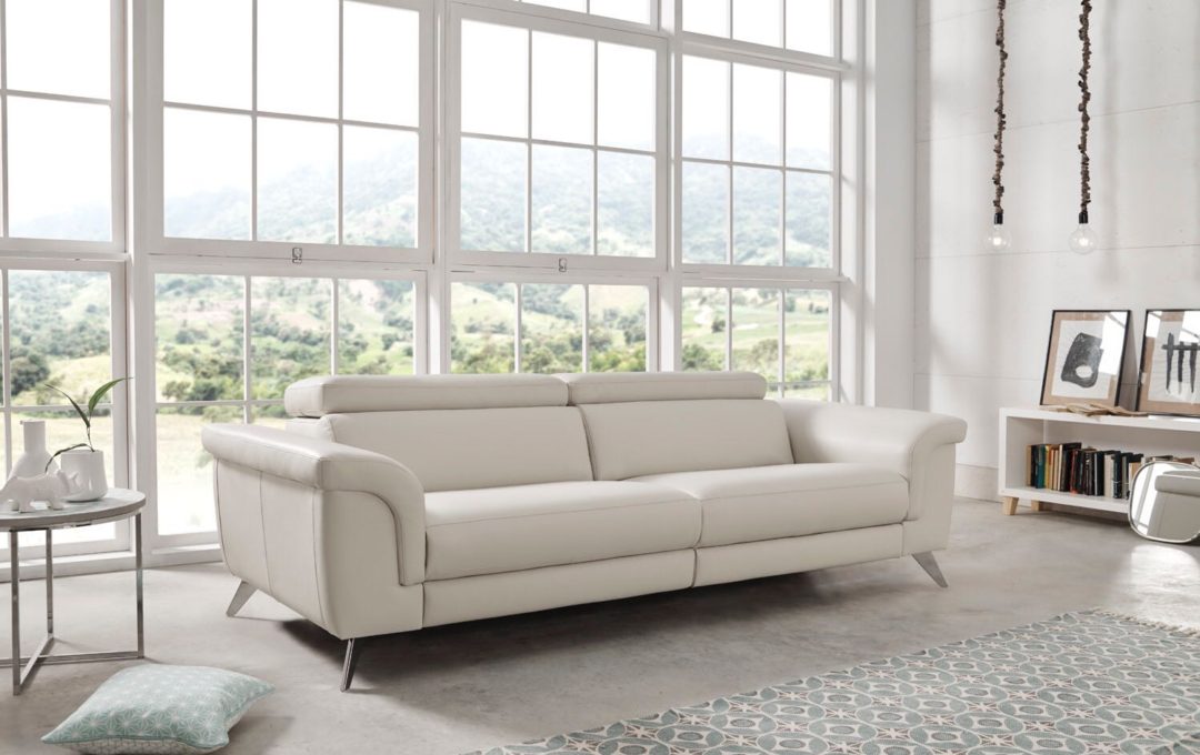 Sofa Piel Espesorada Modelo Perseo Spazio Confort es tu tienda de