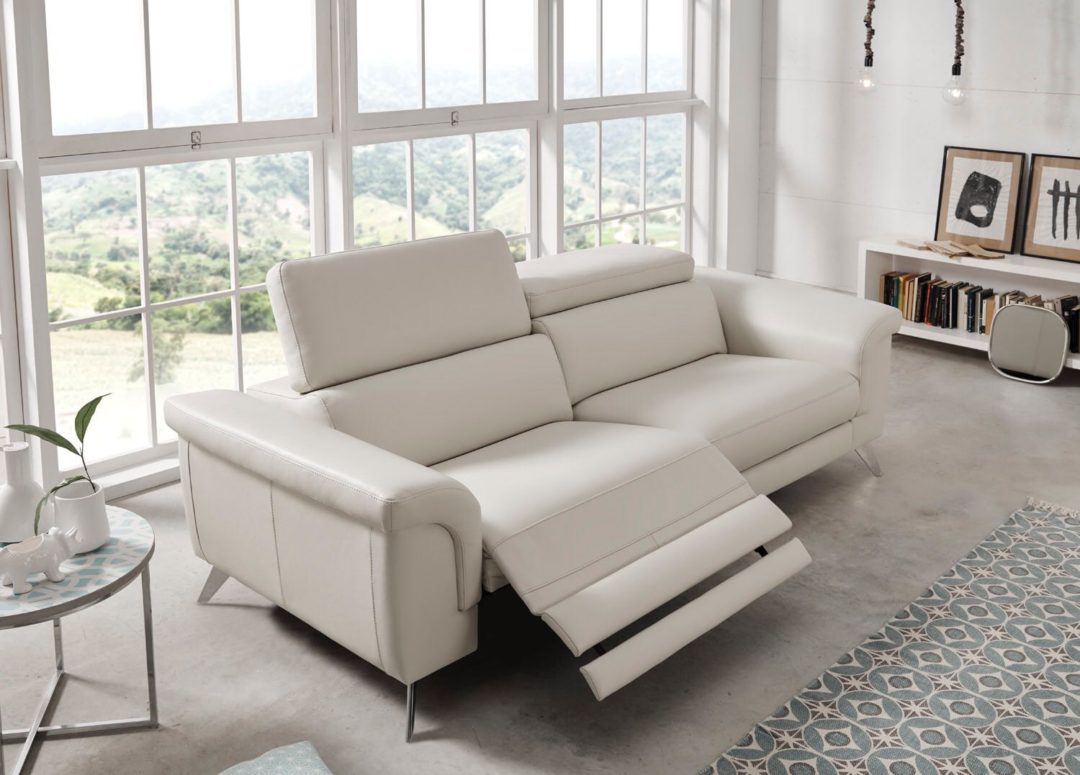 Sofa Piel Espesorada Modelo Perseo Spazio Confort es tu tienda de